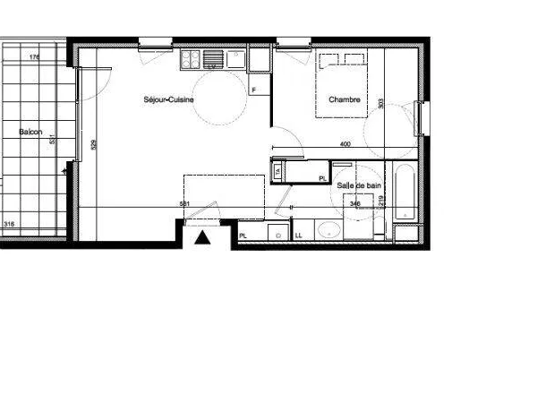 Appartement 2 pièces 47 m²