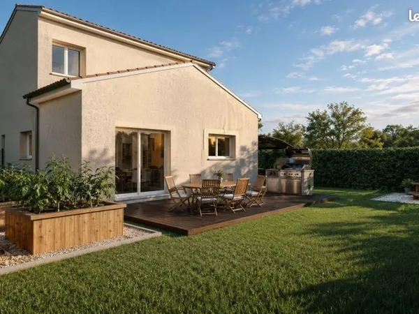 Maison neuve 80 m² à Saint-Hilaire-de-Brethmas avec terrain viabilisé de 320 m² - 2 chambres