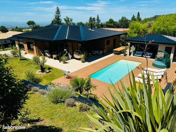 🏡 à vendre - magnifique maison contemporaine de 2021 avec piscine