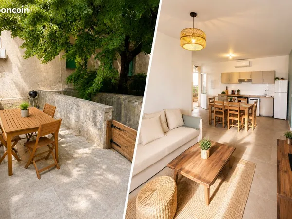 T4 meublé 75 m² - 3 chambres - Terrasse 50 m² - Centre Castries
