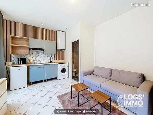 Studio 1 pièce 18 m²