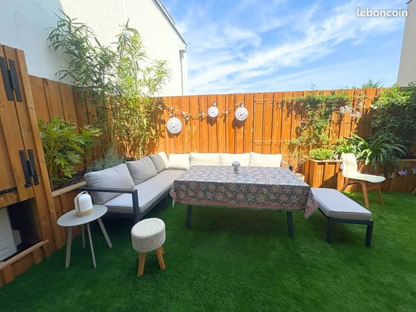 T3 meublé climatisé avec grande terrasse et parking - Bègles