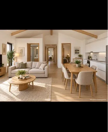 Beau F4 avec terrasse en bois et parking privatif