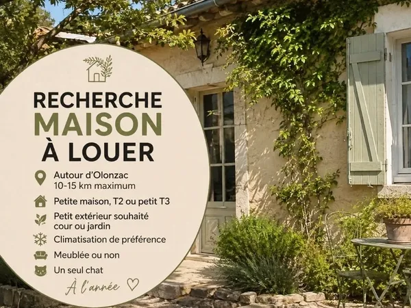 🏡 Recherche petite maison à louer à l'année