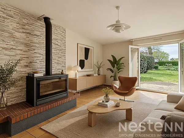 Maison 3 chambres, 1 bureau, jardin et garage - 97m² - Hennebont, rive gauche