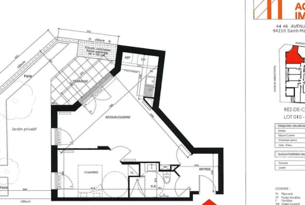 Appartement 2 pièces 48 m²