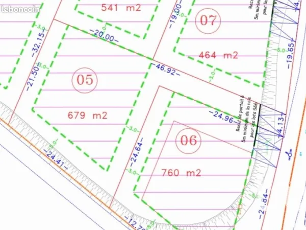 Terrain 679 m² Beziers