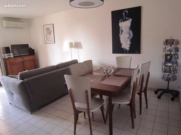 Grand T2 meublé St Michel terrasse + parking fermé
