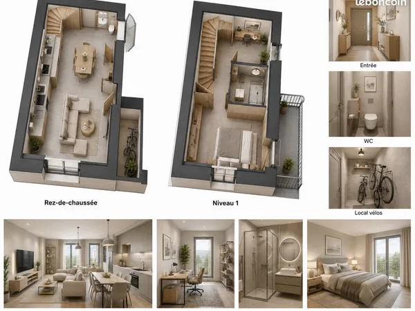 Maison 3 pièces 42 m²