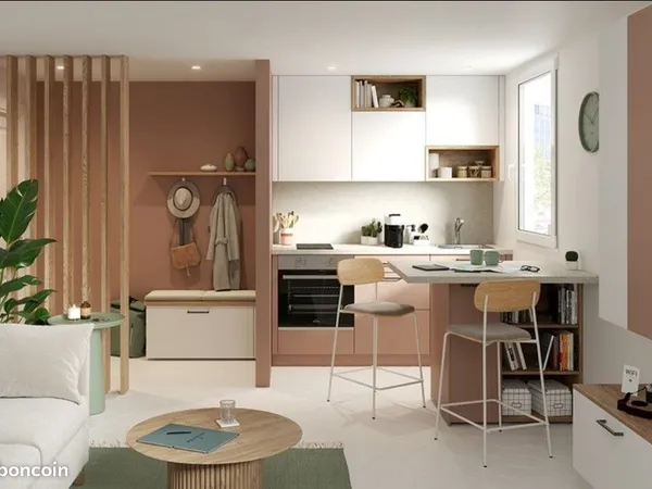 T2 duplex rénové architecte 50m²