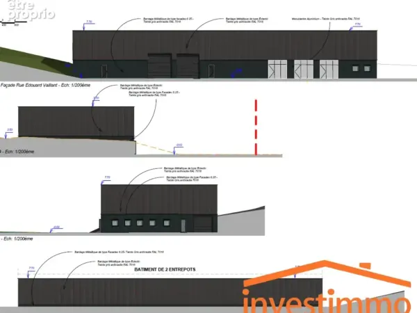 Entrepôt neuf 923 m2 Boulogne Sur Mer