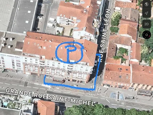 Loue grande place de parking sous sol grande rue Saint-Michel
