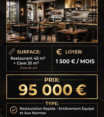 Fond de commerce fast food