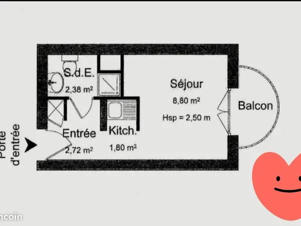 Particulier vend 16m2 meuble/louer/grenoble