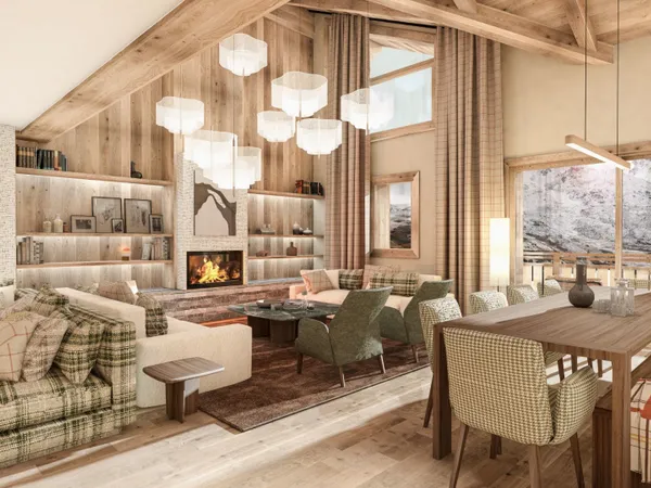 Penthouse cinq chambres en duplex - skis aux pieds