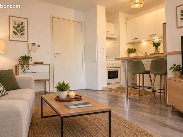 Appartement F2 38 m² entre centre-ville et gare