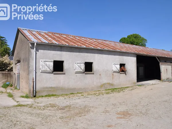 MAYENNE - CENTRE EQUESTRE 7 HECTARES, HANGAR, STUDIO