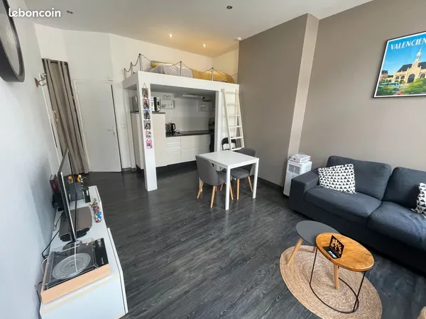 Appartement F2 meublé tout compris centre de Valenciennes