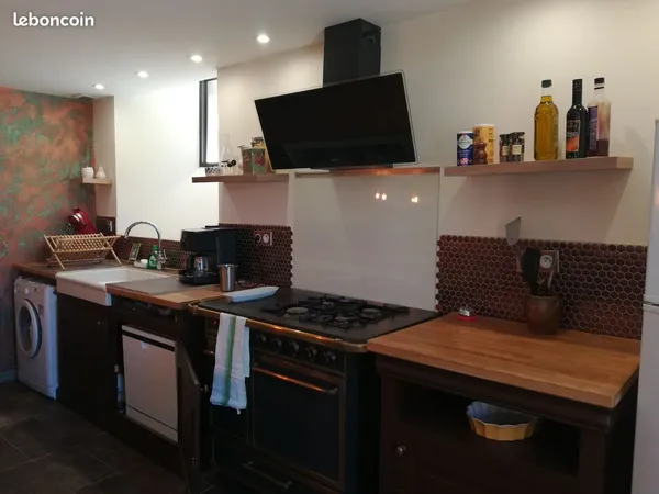 Appartement meublé 40 m² avec grande terrasse vue lac - Tout compris