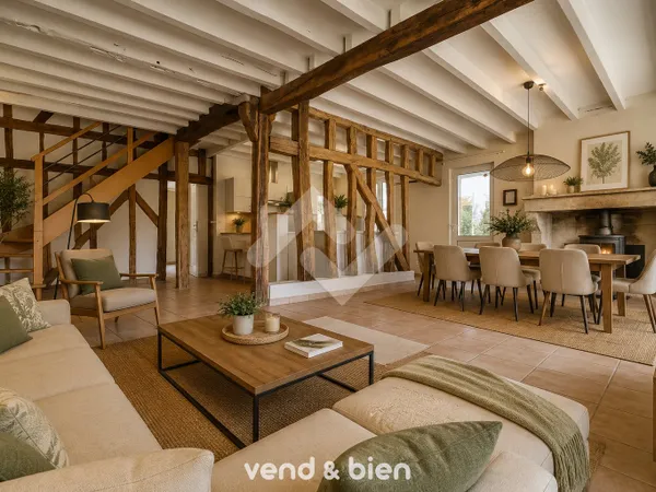 Maison T5, rénové, avec stationnement, piscine sur un terrai
