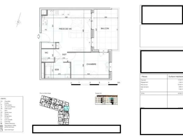 appartement à vendre 2 pièces parking balcon BOURG EN BRESSE (01000)
