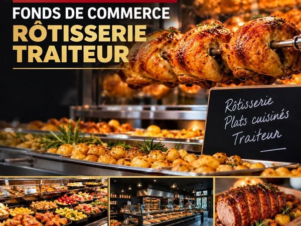 Vends fonds de commerce Rôtisserie traiteur