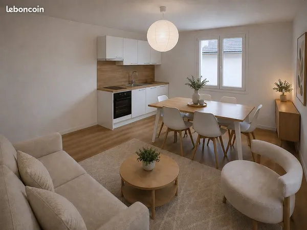 T2bis rénové 53 m², Couëron