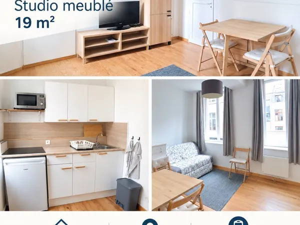 Studio meublé 19 m² - Centre-ville d'Arras