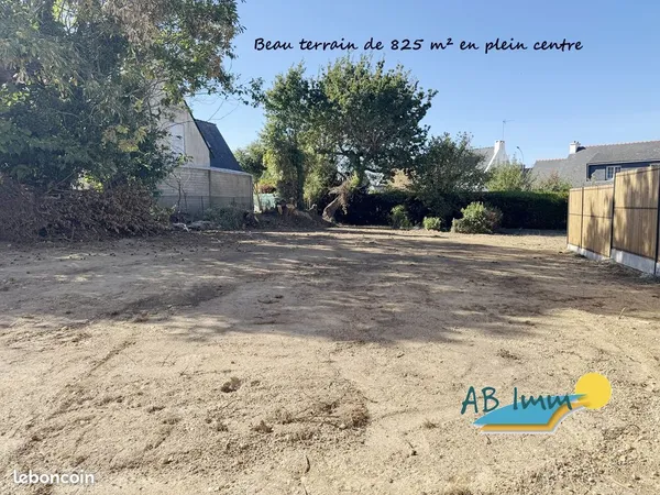 Terrain 825 m² Ploemeur