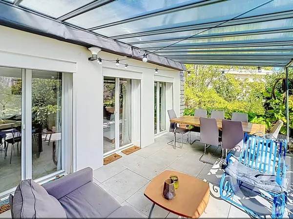 Appartement 4 pièces 87m2+ terrain 410 m² +garage