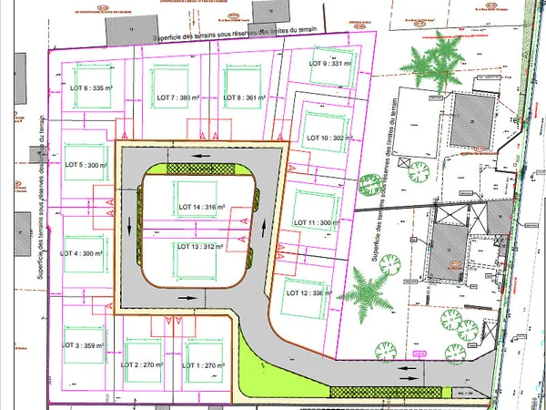 Terrain 354 m²