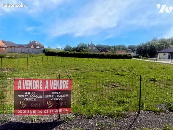 Terrain 718 m² AIRE SUR LA LYS