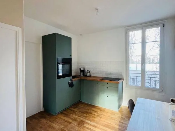 Grand T2 meublé neuf avec jardin partagé