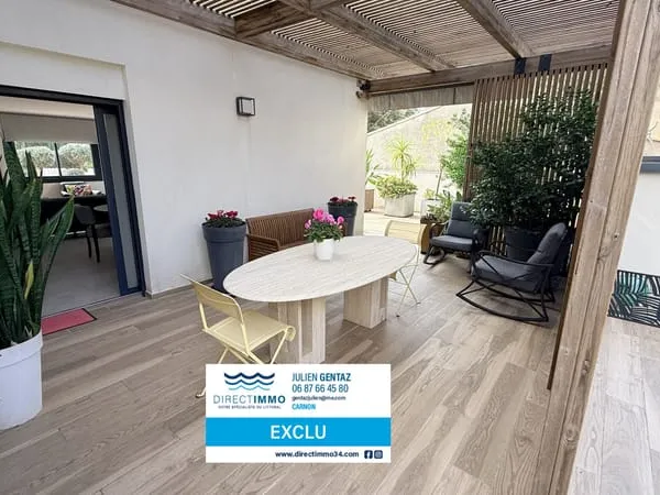 CARNON-PLAGE QUARTIER OUEST SUPERBE VILLA F5 ENTIÈREMENT