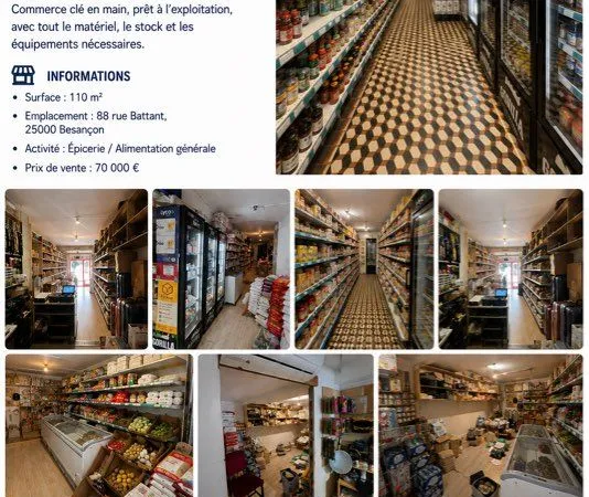Épicerie à vendre - 110 m² - Besançon - 70 000