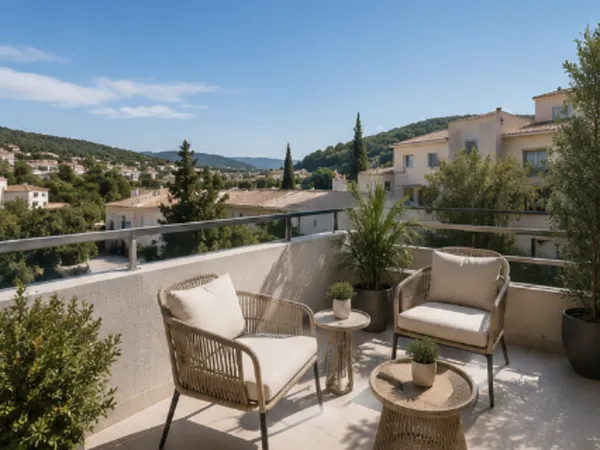 SAINTE-MAXIME  STUDIO NEUF AVEC TERRASSE ET PISCINE