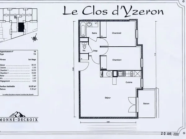 Appartement de 61m2 à louer sur Oullins