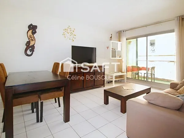 Bel appartement P2 de 51 m2 avec balcon et garage