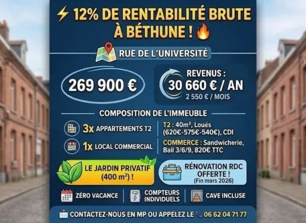 immeuble de rapport (4 logements)