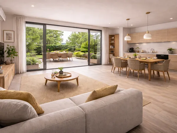 T3 en rez-de-jardin plein sud avec 48 m² d'extérieur : le confort d'une maison dans un appartement n
