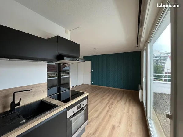 À louer - Appartement T2 de 39 m² avec terrasse et garage