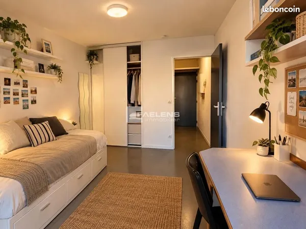 Studio 1 pièce 19 m²