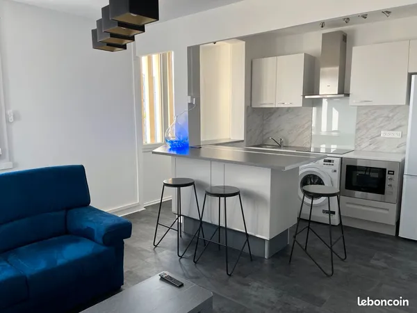T2 meublé tout inclus (chauffage, eau chaude & froide, électricité, wifi)