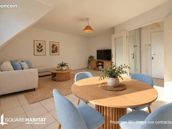 Appartement 2 pièces 39 m²