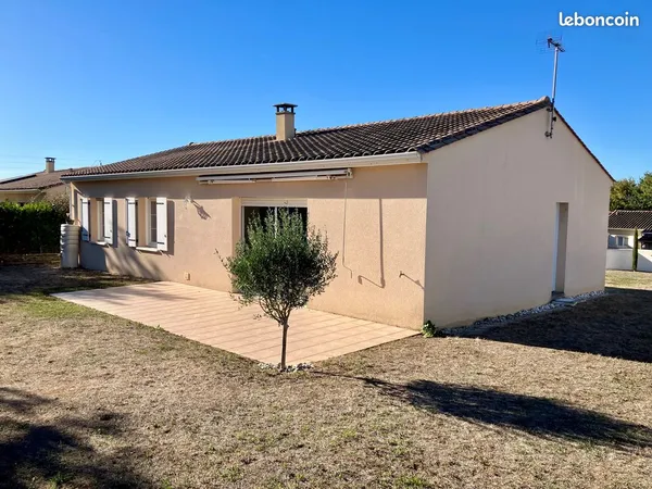 Champniers - Villa Plain-pied F4 BIS avec jardin