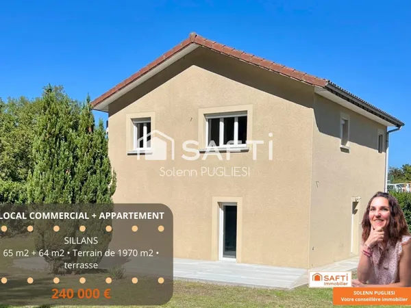 Local commercial + appartement
