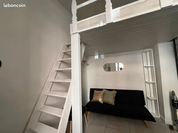 Studio meublé de 11m² avec Mezzanine