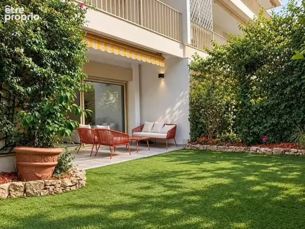 Cannes-petit juas- 3p renove en rez de jardin