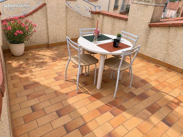Amélie-les-bains - t2 avec grande terrasse privative - idéal curistes et investissement locatif