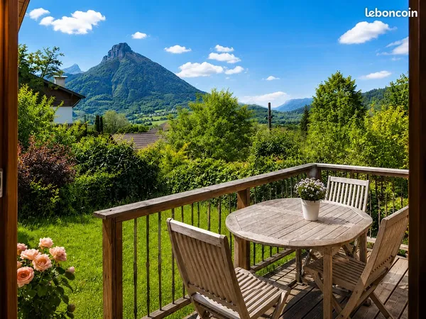 Proche ANNECY-GENEVE-Maison ossature bois + T2+T1 entre lac et montagne